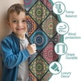 thumbnail image 3 of Blackout Kids Curtains,Boho Bohemia Flower Childrens Insulated Curtains Set Of 2,Bedroom Essentials,Toddler Room Decor 42"x54"(106x137cm), 3 of 4