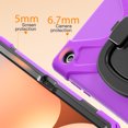 thumbnail image 6 of For Samsung Galaxy Tab A11+/ Tab A9+ 11 inch Case, 360 Rotatable Handle Stand, Shoulder Strap, Drop-Proof Design, Purple, 6 of 7