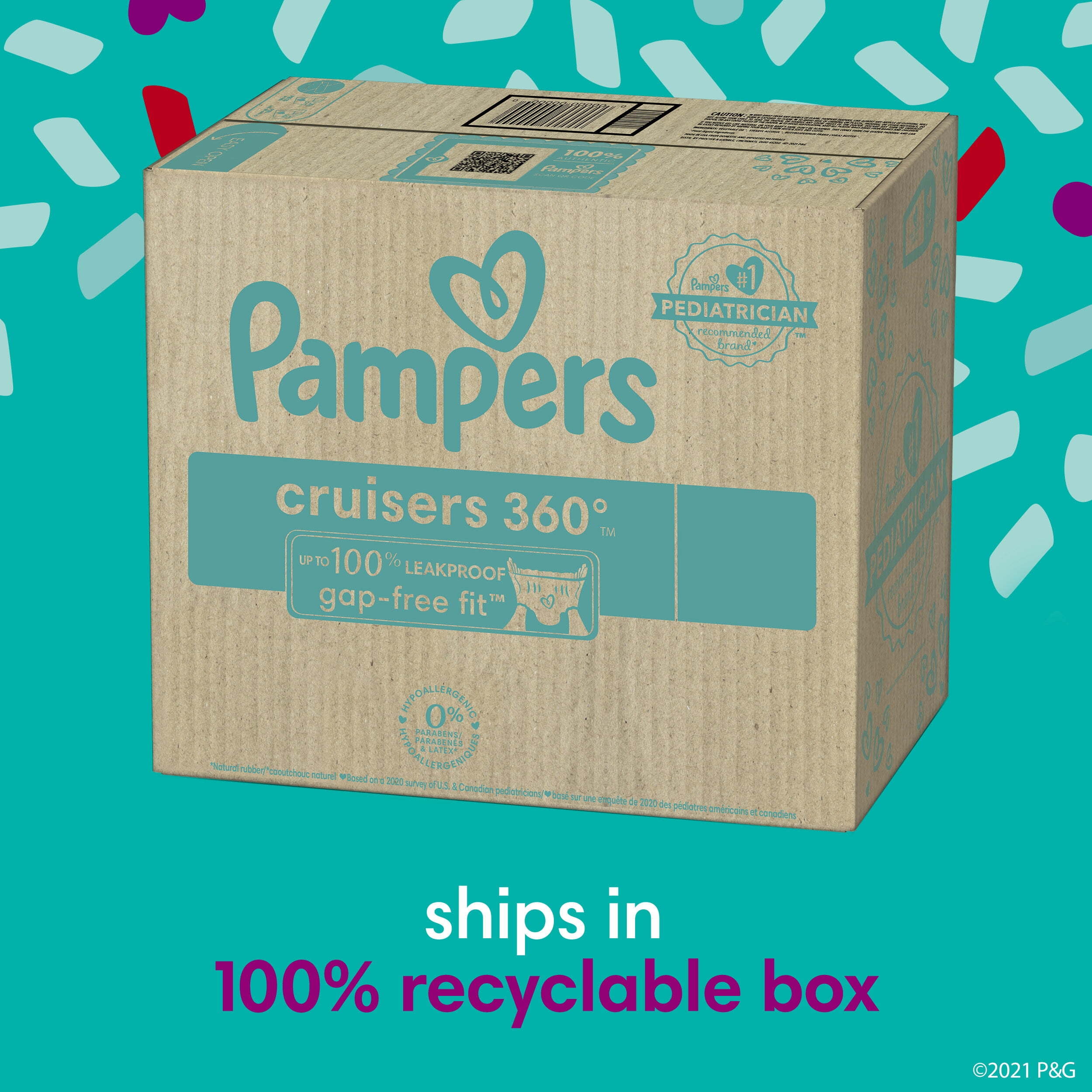 Eerlijkheid enkel en alleen Oceaan Pampers Cruisers 360 Diapers Size 3, 168 Count (Choose Your Size & Count) -  Walmart.com