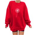 thumbnail image 1 of Chandail à Capuche Mode pour Femmes 2023 Imprimé Ample Manches Longues Col Rond Chandail à Capuche 50 % de Réduction Liquidation Costumes Halloween/noël, 1 of 1