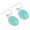Aqua Chalcedony, variant on Peridot Quartz Earring 925 Sterling Silver Handmade Jewelry
