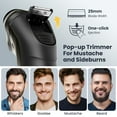 thumbnail image 6 of Nogroa Electric Razor for Men, Waterproof Cordless Electric Shaver with Pop-up Beard Trimmer, Ideal Gift for Him Husband Dad, 6 of 10