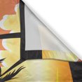 thumbnail image 3 of Ambesonne Beach Sunset Kitchen Curtains, Sundown Coastline Art, 55"x45", Orange Dark Grey, 3 of 3