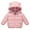 Pink, variant on Toddler Baby Boys Girls Puffer Jacket Kids Winter Warm Cotton Padded Jacket Bear Ears Hooded Coat 1-6 Years