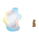 thumbnail image 5 of Estatua De Gato Con Espejo Acrílico Ondulado, Figura Decorativa De Resina Coleccionable, Espejo De Maquillaje Moderno, Escultura Animal Para Decoración De Pared De Baño, Entrada,, 5 of 8