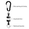 thumbnail image 4 of Cuerda de retención Gadgets de seguridad antideslizantes de fácil liberación para exteriores Negro, 4 of 5