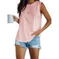 thumbnail image 3 of Langwyqu Women's Summer Tank Top Loose Fit Basic Sleeveless Tee Tops, 3 of 5