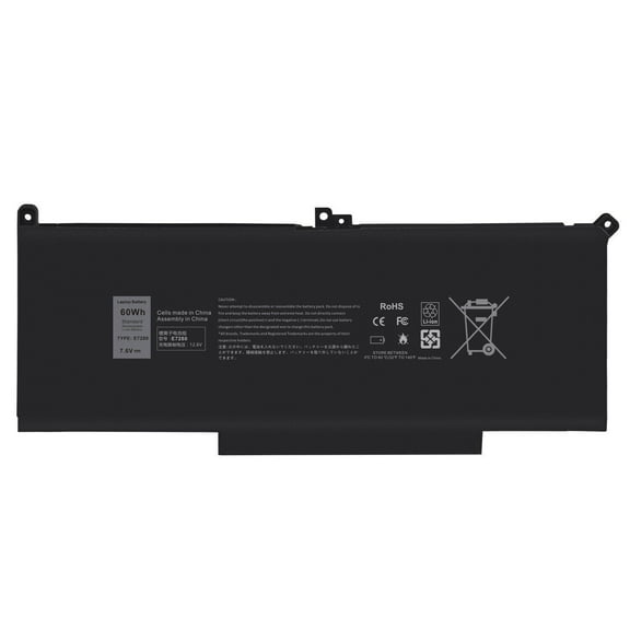 F3YGT DM3WC Battery For Dell Latitude E7280 E7480 7480 7490 7380 7390 60Wh