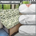 thumbnail image 6 of XYZCANDO Leaves RV Dinette Cushion Covers Universal RV Accessories for Inside Cushion Covers for Couches and Sofas Washable Sofa Slip Covers for 2 Seat Cushion Couch Slip Covers for Loveseat White, 6 of 7