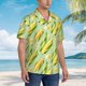 thumbnail image 3 of Fotbe Fresh Sweet Corn Camisa Hawaiana para Hombre Unisex – Camisa Casual de Verano con Botones de Manga Corta de Algodón y Lino,Large, 3 of 7