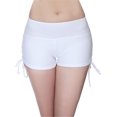 thumbnail image 3 of Soidarity Bañador de cintura baja con correa lateral de color liso para mujer Traje de baño Blanco S Soidarity OD001260-25, 3 of 6