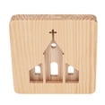 thumbnail image 5 of LED Night Light Christian Church Pattern Hollow Out 3D Wooden Lamp USB Interface Pine Wooden Night Light for Bedroom Home, 5 of 5