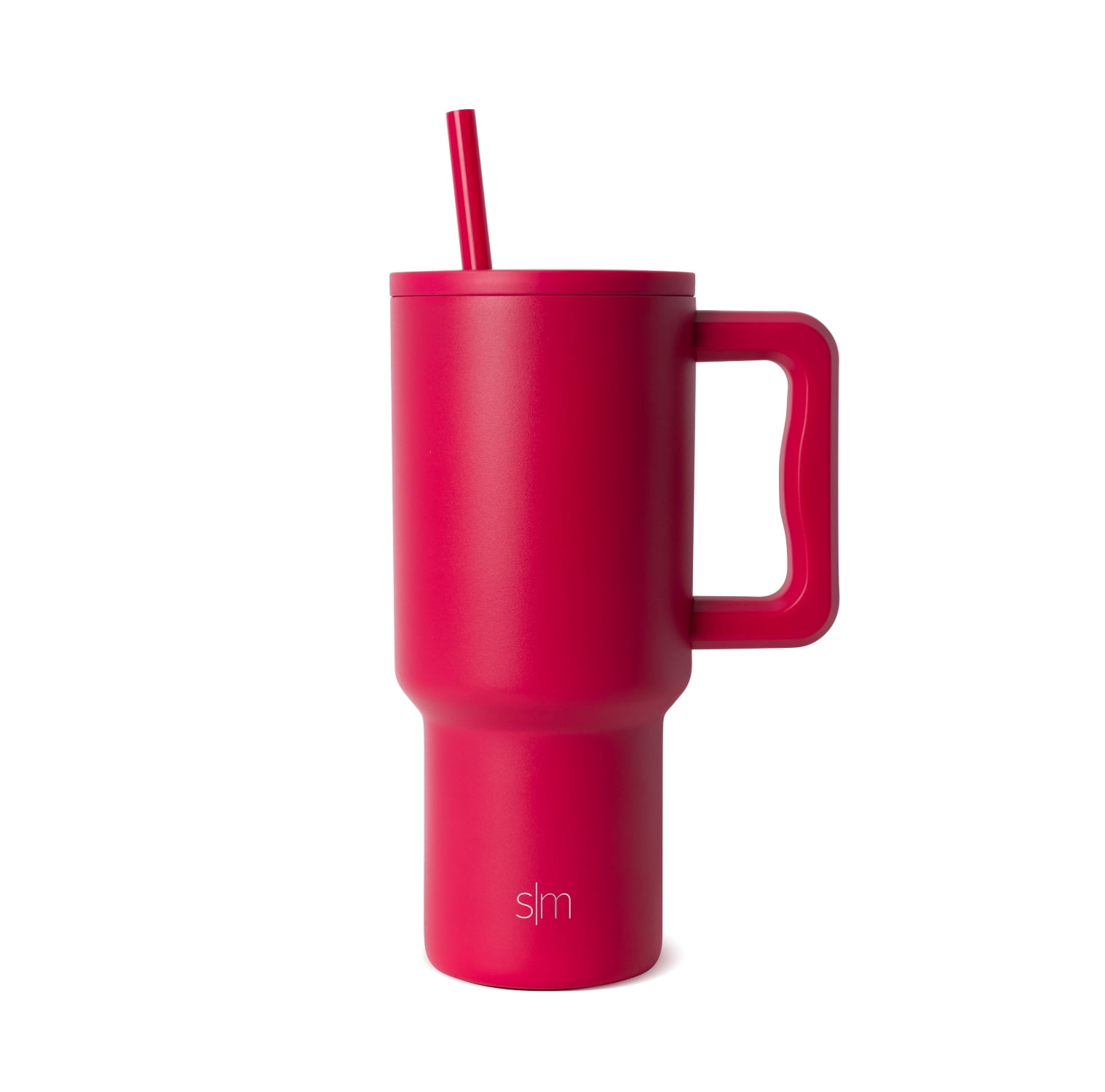 (4 pack) Simple Modern 30 fl oz Insulated Stainless Steel Trek Tumbler with Straw Lid | Holly Berry