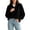 Black, variant on Women's Long Sleeve Henley Fall Sweater, Turtle Neck Business Casual Sweater Tops, Trendy Work Travel Wear