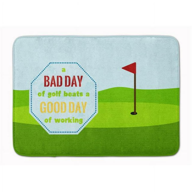Carolines Treasures SB3091RUG A Bad Day at Golf Machine Washable Memory Foam Mat