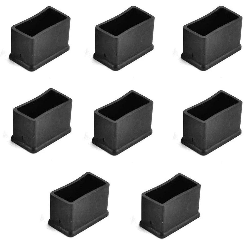 Rectangle Shaped Furniture Rubber Feet Pads Table Chair Leg Foot End Caps Covers Protectors 