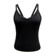 thumbnail image 5 of Blusa sin mangas con cuello en V y chaleco liso a la moda para mujer Pompotops  lopia999133, 5 of 6
