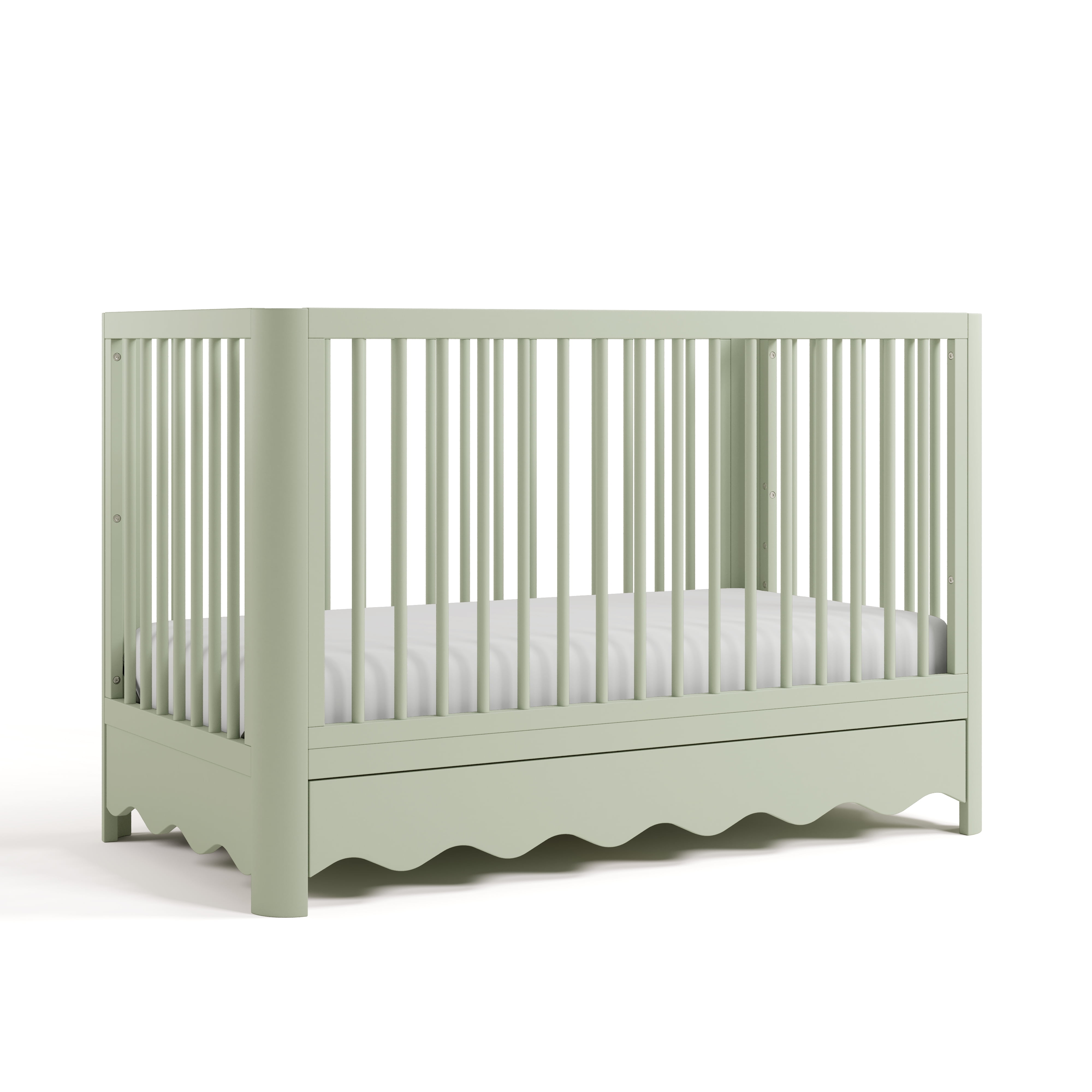 Art of Nursery by Storkcraft Casablanca 5-in-1 Convertible Baby Crib with Drawer, Sage
