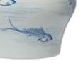 thumbnail image 4 of Jarra Benzara de porcelana con diseño de pez azul, 46 cm, diseño de jengibre, 4 of 6