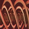 thumbnail image 1 of Ahgly Company Tapis de Zone Carré Orange Lavable en Machine, 6 Pieds Carré, 1 of 7