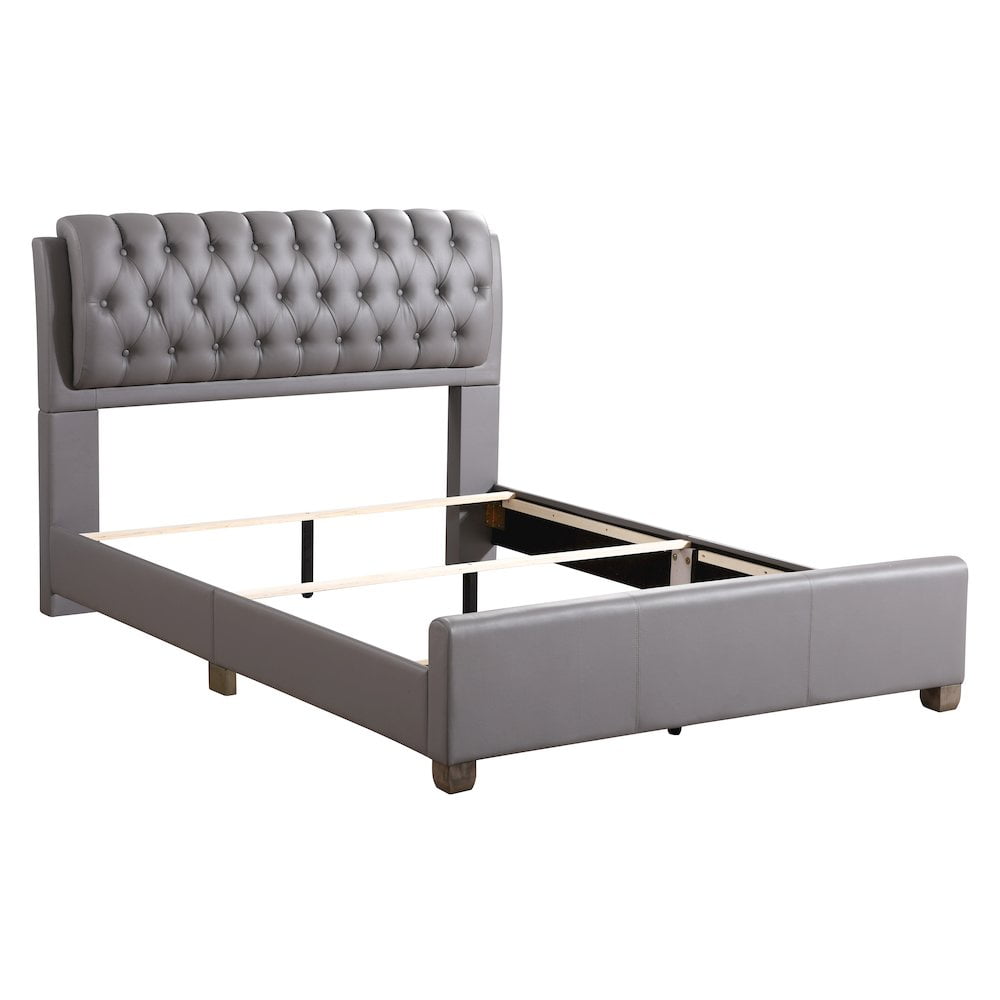 Glory Furniture Marilla Queen Bed in Light Grey Color