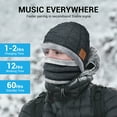 thumbnail image 5 of Yontune Gray Bluetooth Speaker Beanie Hats with Scarf for Outdoor Valentine's Day Gift for Men & Women, 5 of 8