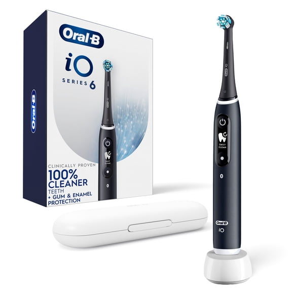 Oral-B iO Series 6 Electric Toothbrush with (1) Brush Head, Black Lava