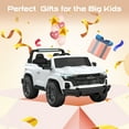 thumbnail image 4 of East doll 24 Volt Power Ride on Toys Car for Big Kids, Licensed Chevrolet 2 Seater Ride-on UTV Cars, 24V Ride ons, 800W Motor, Remote Control, 2-5MPH, Electric Car, White, 4 of 7