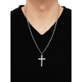 thumbnail image 2 of Brilliance Fine Jewelry Sterling Silver Latin Cross on Stainless Necklace, 24", 2 of 4