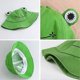 thumbnail image 3 of Women's Fishing Hat Frog Sun Unisex Bucket Foldable Outdoor Summer for Camping Hiking Fishinggreen, 3 of 5