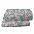 thumbnail image 4 of Floral Foot Rest, Romantic Pastel Foliage Blooming Season Essence Botanical Beauty, Non-Slip Backing Adjustable Ergonomic Memory Foam Leg Support for Office, Slate Blue Pale Pink, by Ambesonne, 4 of 5