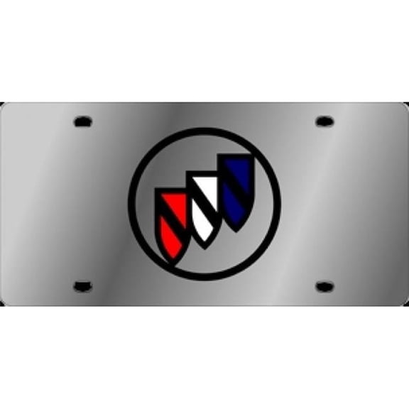 Silver Buick Laser License Plate