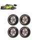 thumbnail image 5 of Para 1/28 RC Tire, RC Tire Fuerte Amortiguación Durable Usable 4 Piezas Para P929 Para MINI D OTVIAP Titanio, 5 of 8