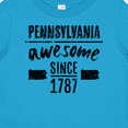 thumbnail image 4 of Inktastic Pennsylvania Awesome Since 1787 Boys or Girls Baby T-Shirt, 4 of 5