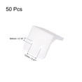 thumbnail image 3 of Soportes de Esquina de Plástico de 90 Grados para Muebles de Estante Unique Bargains 27x27x27mm 50Pcs Blanco, 3 of 4
