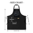 thumbnail image 4 of 2 Pack Adjustable Bib Apron with Forest Scene Design 2 Pockets Perfect for Cooking & Chef Use for Men & Women, 4 of 5
