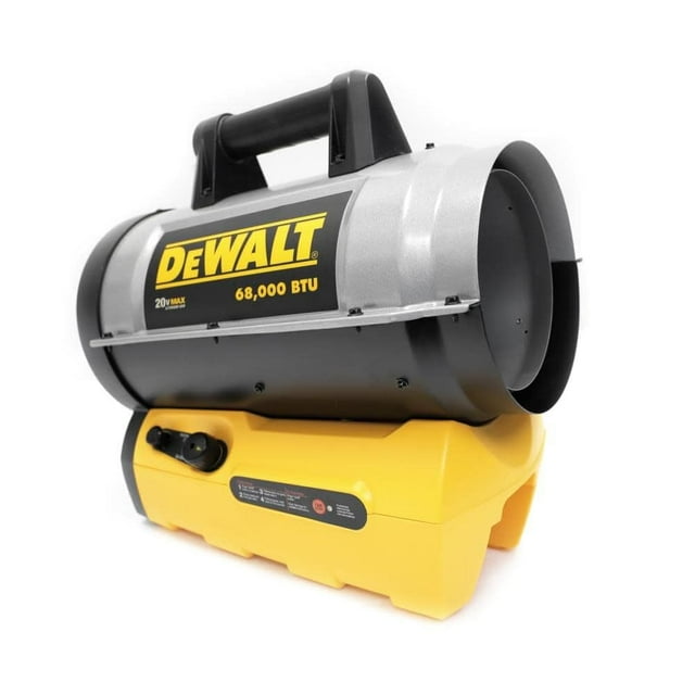 Calentador de propano DEWALT, inalámbrico, portátil, de aire forzado, 68.000 BTU