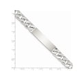 thumbnail image 2 of Mens Engraveable Polished Link ID Bracelet in Sterling Silver 8.5 Inches, 2 of 4
