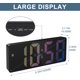 thumbnail image 2 of Digital Alarm Clock, LED Clock for Bedroom, Electronic Table Clock with Temperature Display, Adjustable Brightness, 2 of 5