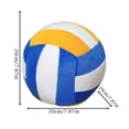 thumbnail image 2 of Volleyball Plush Doll Decorative Sports Ball Stuffed Accessory for Backpack 20cm Soft Round Plushie 8inch 8inch, 2 of 5