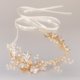 thumbnail image 5 of Crystal Pearls Diadema Tiara Boda Novia Accesorio Cabello Colco Diadema de novia de boda, 5 of 8