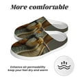 thumbnail image 6 of Fotbe Surreal Weightlifting Snail Pattern Women's Fuzzy Curly Fur Memory Foam Loafer Slippers Indoor Outdoor Slippers Winter Home Shoes-39/40, 6 of 7