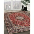 thumbnail image 3 of Ahgly Company Machine Washable Indoor Square Traditional Saffron Red Area Rugs, 7' Square, 3 of 7