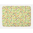 thumbnail image 1 of Tropical Bath Mat, Abstract Exotic Island Fruits in Lively Colors Pineapple Papaya Coconut and Leaves, Non-Slip Plush Mat Bathroom Kitchen Laundry Room Decor, 29.5 X 17.5 Inches, Multicolor, Ambesonne, 1 of 2