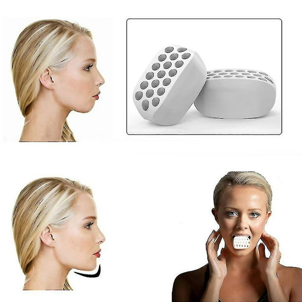 2pcs Masseter Ball Jaw Jaw Er Fitness Face Facial Er Silic Chewing