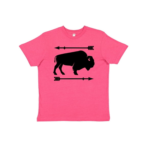 Inktastic Buffalo Cute Animal Western Youth T-Shirt