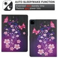 thumbnail image 3 of Dteck Folio Case for iPad Air 4th 10.9”2020 / iPad Pro 11 3rd 2021/ 2020 /2018, Cute Pattern PU Leather Credit Card Holder Case Multi-angle Stand Protective Cover Auto Wake Sleep, 33# Pink Butterfly, 3 of 6