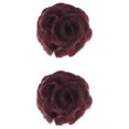 thumbnail image 3 of Here's a refined and professional product description based on the title you provided:\n\n \n\n**2PCS Flower Hair Bun Extensions with Red Scrunchy –, 3 of 3
