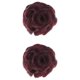 thumbnail image 3 of Here's a refined and professional product description based on the title you provided:\n\n \n\n**2PCS Flower Hair Bun Extensions with Red Scrunchy –, 3 of 3