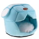 thumbnail image 1 of Space  Perros pequeños Cama para gatos Perrera con cojín extraíble Azul jinwen Warm Soft Pet House, 1 of 8